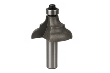 Routing tool with carbide tips creating decorative edges for wood