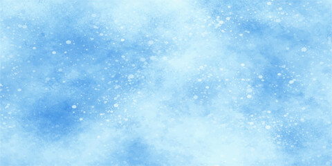 Obraz premium Abstract blue water background with bubbles and ice textures features a cold winter pattern of snowflakes and stars for a festive Christmas holiday celebration and New Year season design