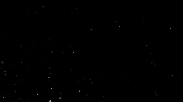 Dust Particles, Glitter Stock Footage Use Black Background