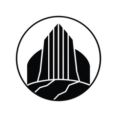 silver waterfall nature icon