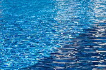 Blue Water Surface with Natural Ripples and Reflections