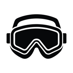 ski goggles winter sport icon