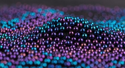 Iridescent Beads Abstract Bokeh Background
