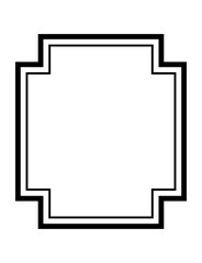 黒のシンプルフレーム