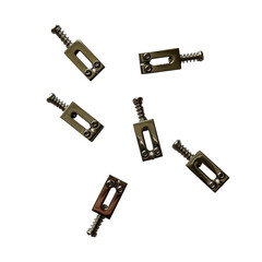 Electric Guitar Bridge Saddles for Instrument Repair and Replacement