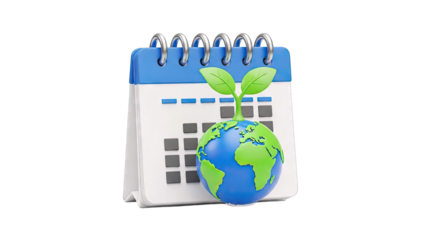 Earth Sprout on Calendar