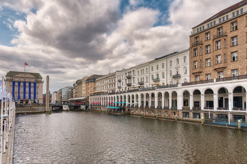 Naklejka premium Hamburg-Mitte is one of the seven districts of the city of Hamburg, Germany, comprising mainly the city center. The districts of Hamburg-Altstadt and Neustadt are also part of Hamburg-Mitte.