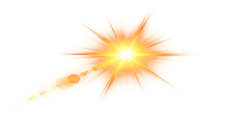 An abstract vector illustration of a bright fire explosion with orange sparks and glowing pyrotechnics against a black night background for a holiday celebration