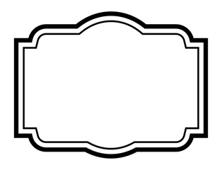 黒のシンプルフレーム