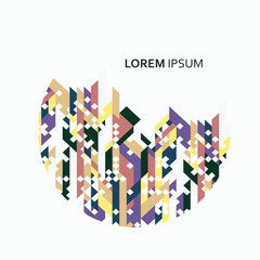 Modern composition blends triangles and parallelograms with vibrant overlays ideal for posters branding and digital art projects