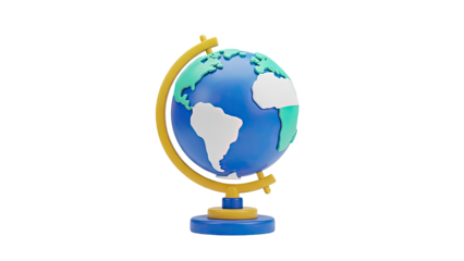 3D Rendered Globe Model