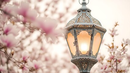 Elegant eid mubarak greeting card with delicate roses and floral watercolor design