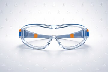 Clear frame safety goggles featuring ergonomic design, integrated comfort, and protective features for industrial applications and personal safeguards expressing innovation and functionality