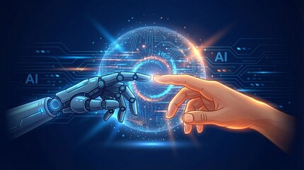 hand pushing a button on a touch screen interface