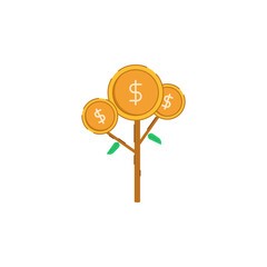 A vibrant graphic illustration of a flourishing money tree, symbolizing continuous financial growth, smart investment, and the ultimate achievement of prosperity and wealth accumulation