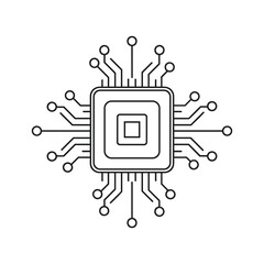 Microchip Circuit Board Technology Concept