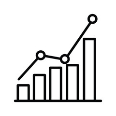 Graph showing growth and decline trend