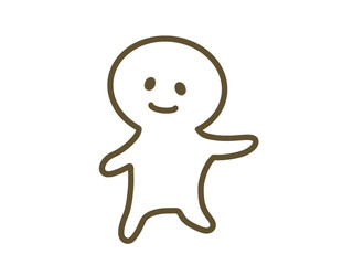 Human Character Stretching, Simple Exercise Illustration