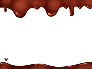 Obraz premium チョコレートの背景素材