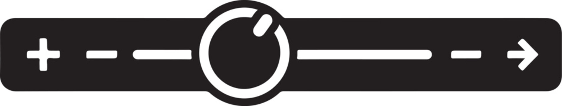 Zoom level adjustment slider icon