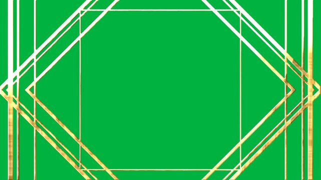 Golden Frame on Alpha Channel