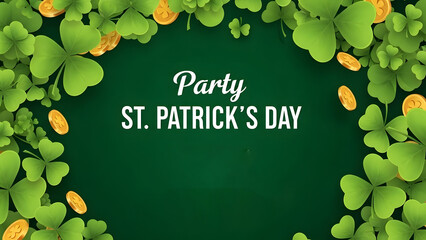 St. patrick's day party invitation with live music
