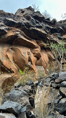 Barranco del Rey gorge, near Roque del Conde mountain. Tenerife, Canary Islands.