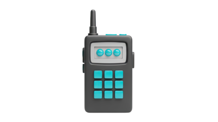 3D Render of a Toy Walkie-Talkie