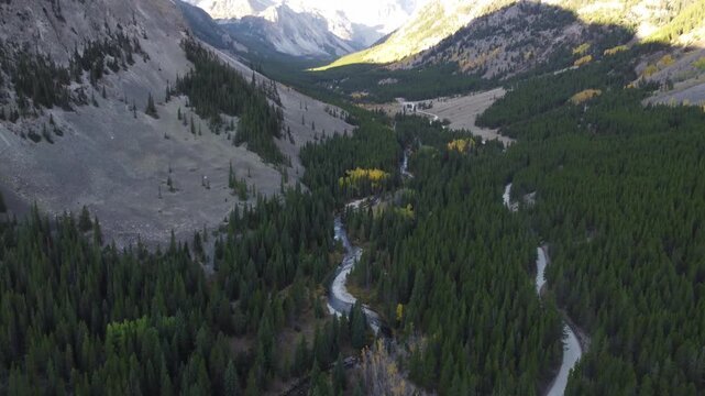 Tilt up mountain valley Beartooth Mountains 