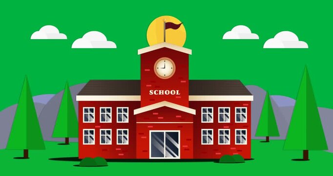 Animation of school buidling