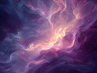 Fototapeta premium Ethereal Galactic Cloudscape