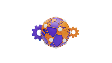 Global Network with Gears