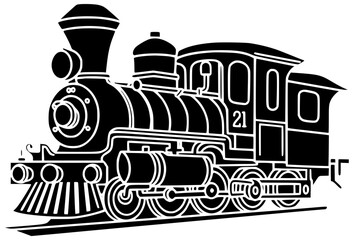 railway illustration transport silhouette travel logo transportation icon train outline vehicle railroad rail passenger speed locomotive station modern subway shape high vector graphic background © blacksilhouette