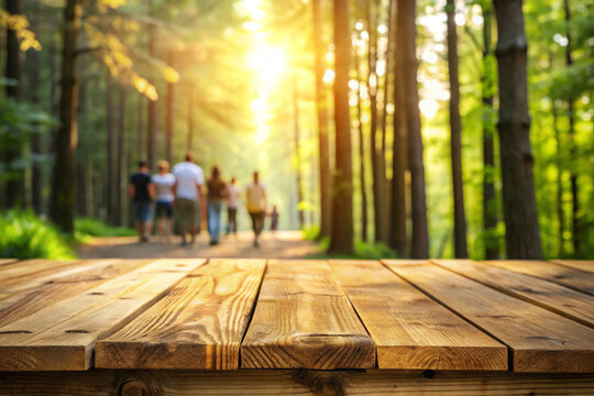 wooden bench in the park