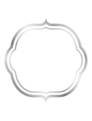 シルバーのシンプルフレーム