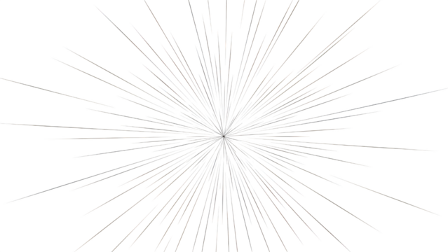 Dynamic White Radial Lines Starburst On Black Background - Powered by Adobe