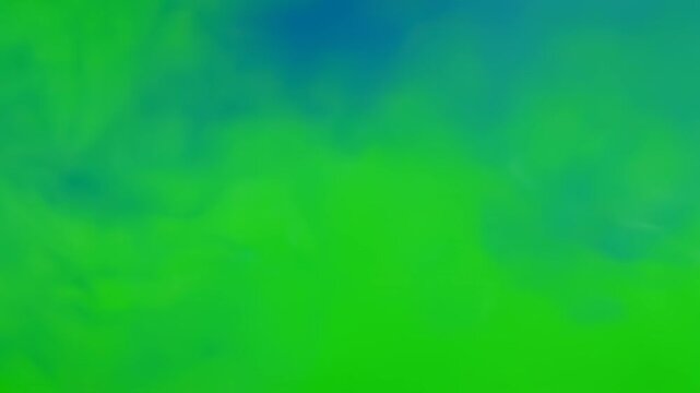 Wispy blue ethereal smoke slowly spreading and dissipating across the frame, isolated perfectly on a uniform green screen background for easy composite use slow motion, design, transparent