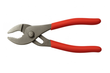 Adjustable water pump pliers with red handle