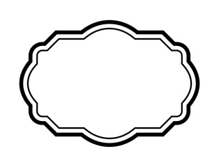 黒のシンプルフレーム