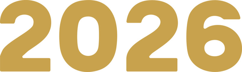 2026 Gold Elegant Typography for Luxury New Year Celebration Design