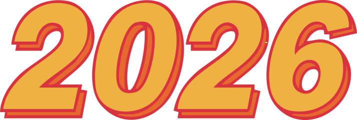 2026 Gradient Typography Style for Vibrant Modern New Year Design