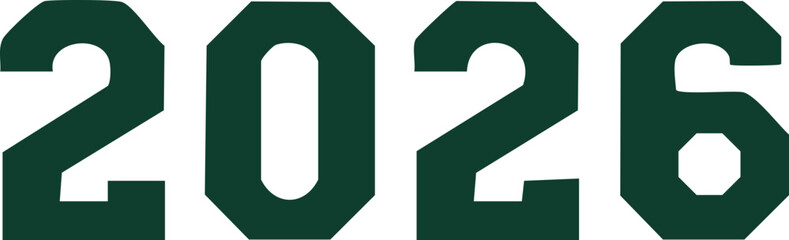 2026 Rough Texture Typography for Bold Grunge New Year Design