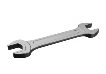 Open end wrench tool isolated on transparent background