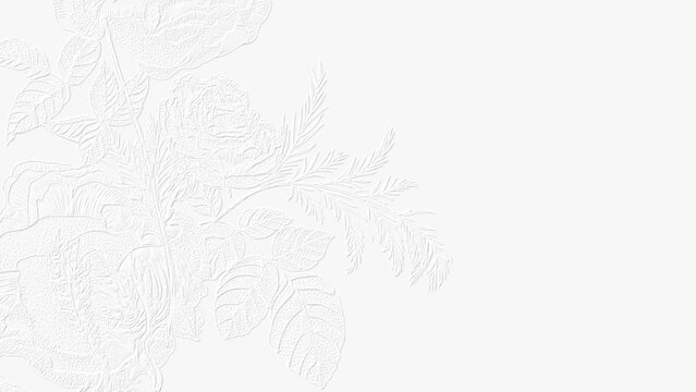 embossed image of flowers 