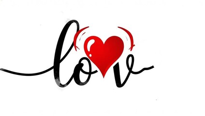 Black cursive word "lo" on white background love handwritten