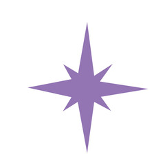 Obraz premium Violet starburst sparkle icon with sharp points, ideal for magical themes, awards, or eye-catching digital design accents.