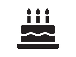 birthday cake vector illustration