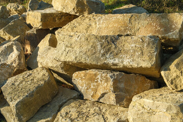Muschelkalk Mauerwerksbau Rohmaterial