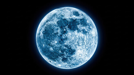 A close-up eye-level shot of two people's hands an adult and a child holding each other on the moon surface in space with a blue moonlit night sky