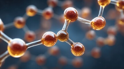 Detailed view of molecular structure showcasing atoms and bonds in vibrant colors, highlighting the complexity of chemistry